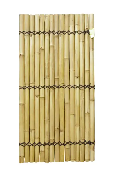 Product image 1 of the product “Bamboo  element Model Surabaya, rigid, yellow-brown (Apus), with decorative rope. Diameter 3-5cm 180 x 90 cm Height. ”
